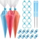thumbnail image 2 of Juego de 122 piezas de bolsas de flores enmarcadas, herramientas de decoración de pasteles y galletas, accesorios, Clip de abrazadera con tapa para azúcar (azul), 2 of 5