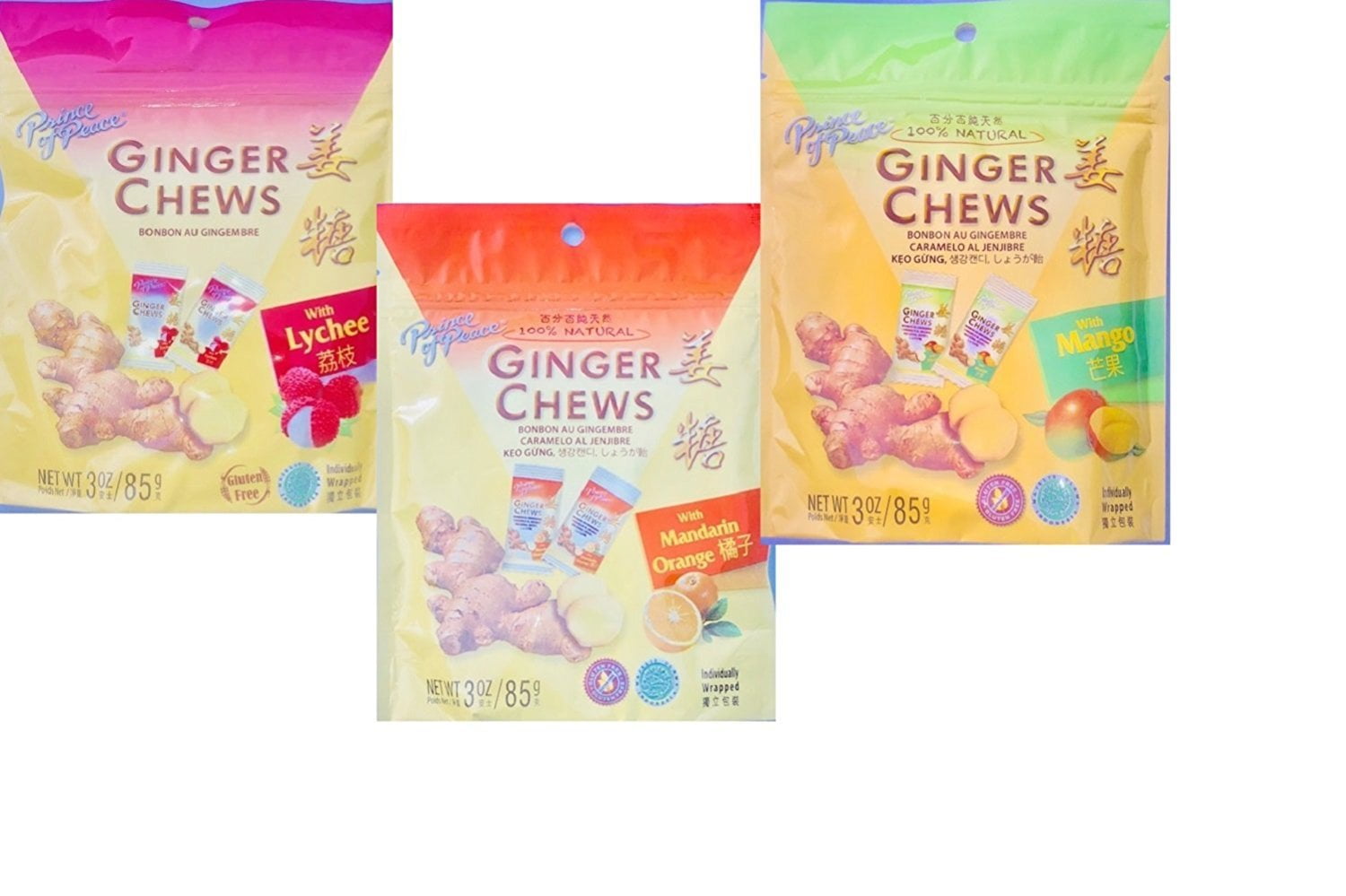 Prince of Peace Ginger Candy Variety (3 Pack)