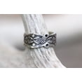 thumbnail image 5 of SS DESIGNS Sterling Silver Thumb Ring | Durable 925 Band, Contemporary Silver Pattern, Fashion Thumb Rings For Men, Handmade Stamped Design Jewelry, 5 of 10