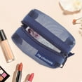 thumbnail image 5 of Unique Bargains 1 Pc Lightweight Square Mesh Makeup Bag for Business Travel Nylon Blue, 5 of 6