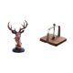 thumbnail image 1 of Figura de cabeza de ciervo,Adorno de cabeza de ciervo,estatua de animal decorativa,Figura de cabeza de ciervo para decoración de mesa creativa,Portapapeles,Servilletero de, 1 of 8