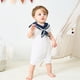 thumbnail image 2 of Mameluco de una sola pieza Pureborn Nautical de manga corta 9-12 M, 2 of 8