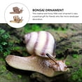 thumbnail image 2 of MasteelfCA 2pcs Artificial Snail Ornament Mini Garden Snail Model Micro Landscape Decor, 2 of 7