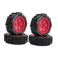 thumbnail image 1 of HILABEE 4 Pcs Roues de Buggy Tout-Terrain RC 2.8x1 Pouces Remplacement pour Échelle 1: 14 Accessoires Légers Pièces de Rechange Installation Rapide Rouge, 1 of 9
