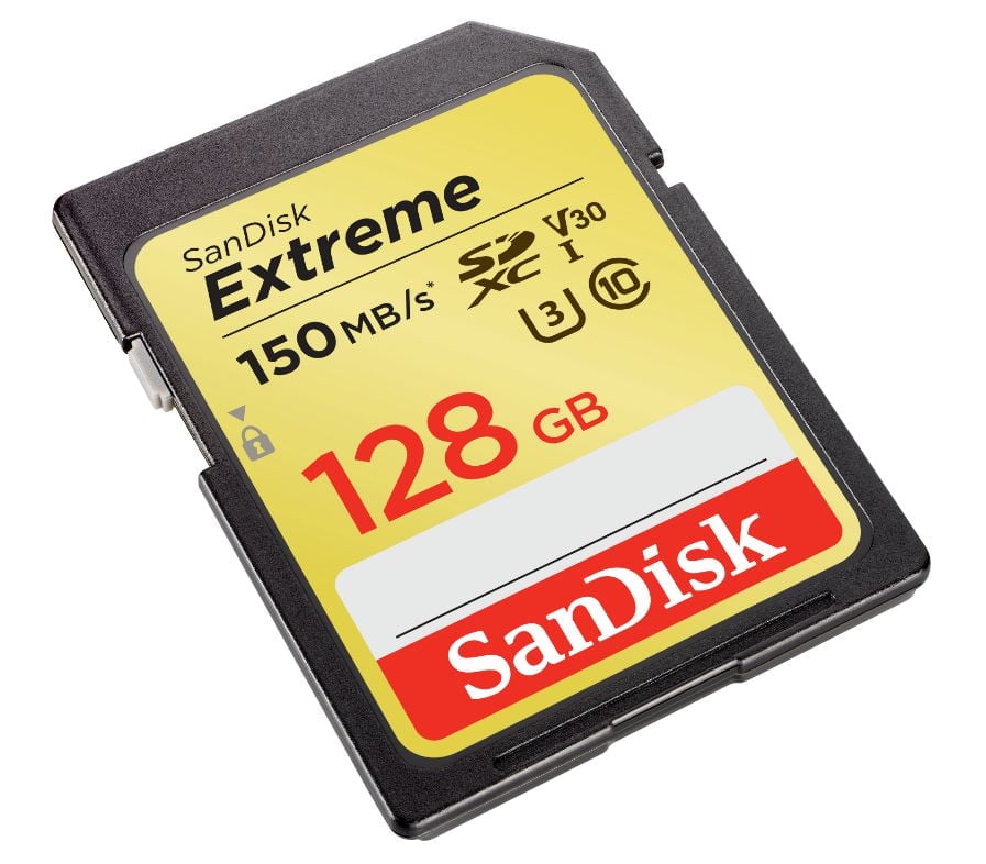 SanDisk Extreme® SDXC™ UHS-I card, 128GB - SDSDXV5-128G-CWCIN