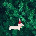 thumbnail image 3 of Liquidación de decoraciones navideñas Árbol de Navidad Forma de perro salchicha Adorno colgante para ventana 1 pieza, 3 of 5