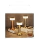 thumbnail image 2 of Lámpara de mesa con forma de mancuerna de hierro forjado, creativa, moderna, con borde, para dormitorio, con carga USB, táctil, luz de noche, 2 of 4