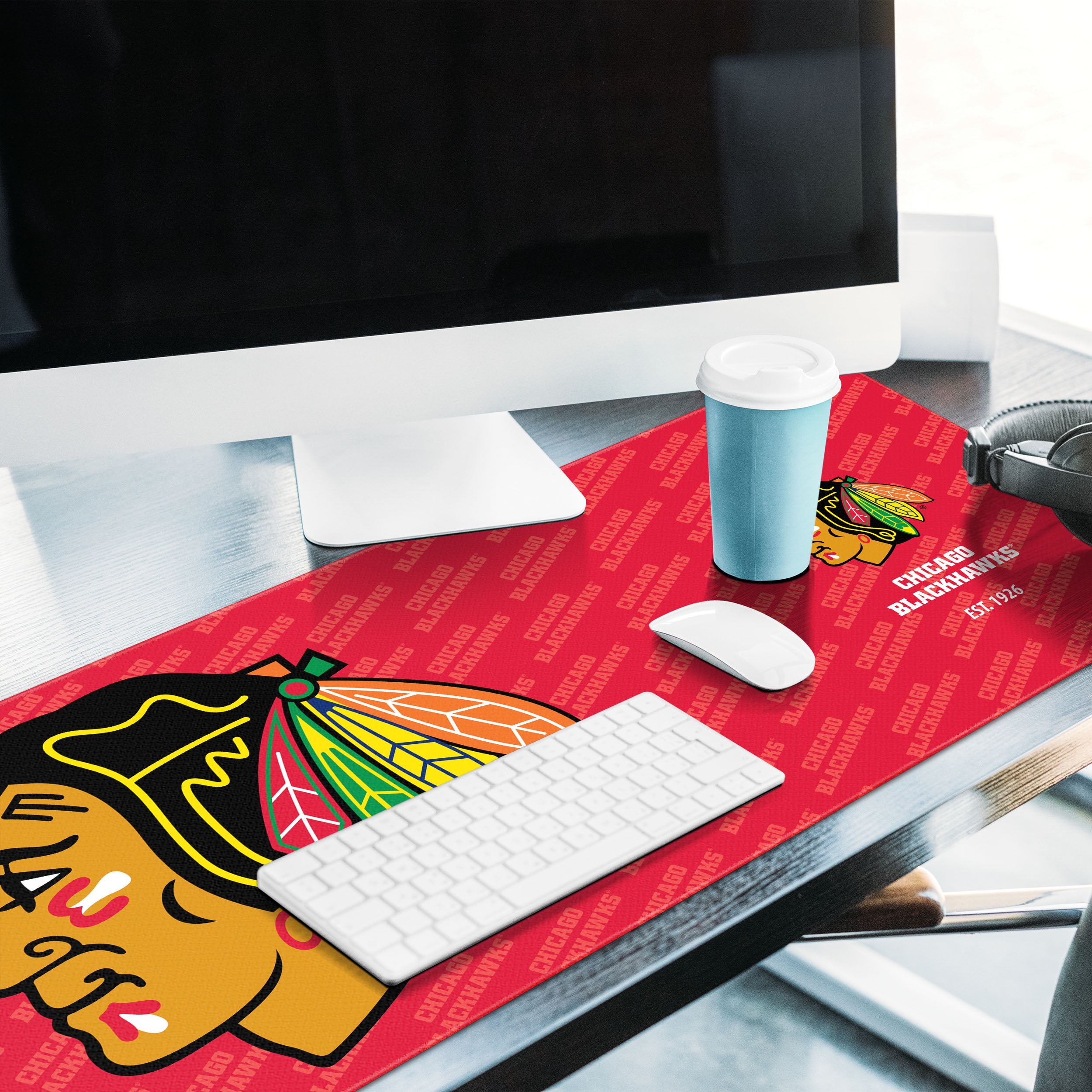 YouTheFan NHL Chicago Blackhawks Logo Series Desk Pad