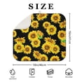 thumbnail image 4 of Floral Sunflower Dish Drying Mat Microfiber Counter Pad Foldable Absorbent Drainer Mat Summer Kitchen Decor 16x18 Inch, 4 of 7