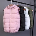thumbnail image 4 of comerut Women Hooded Vest Detachable Hat Zipper Pockets Solid Color Thicken Cardigan Keep Warm Casual Style Sleeveless Jacket Autumn Winter Clothing for Outdoor, 4 of 8