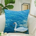 thumbnail image 2 of MKHERT Swan Throw Pillowcase Pillow Cover Cushion Couver 18x18 inch, 2 of 2
