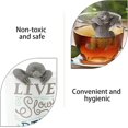 thumbnail image 3 of Tea Cup Strainer Silicone Tree Sloth Tea Strainer Animal Shaped Tea Leaves Holder for Tea Lovers, 3 of 4