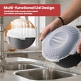 thumbnail image 5 of Large Microwave Cookware Steamer 2 Quart -  Micro Vegetable For Cooking Cooker With Food Container Removable Filter And Lockab Bpa Free Dishwasher Safe, 5 of 7