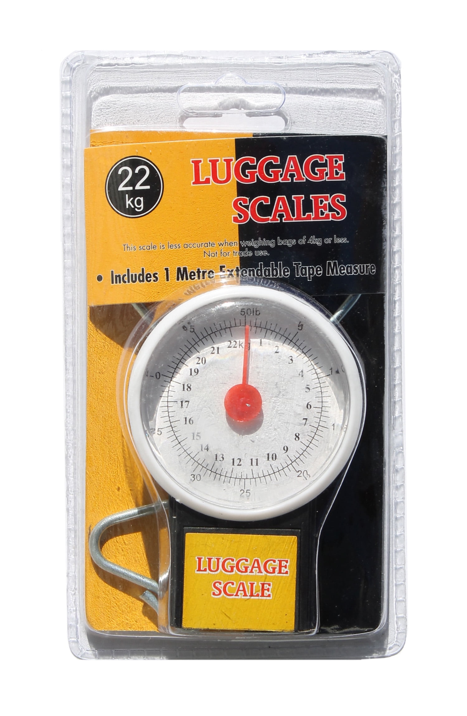 Hand Held Analog Luggage Scale With Tape Measure - Walmart.com