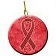 thumbnail image 2 of Carolines Treasures AN1213CO1 Red Ribbon for Aids Awareness Ceramic Ornament- 2.81 Dia, 2 of 2