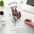 thumbnail image 4 of FMSHPON Bright RoosterHen Isolated Object Clipboard Hardboard Wood Nursing Clip Board and Pull for Standard A4 Letter 13x9 inches, 4 of 7