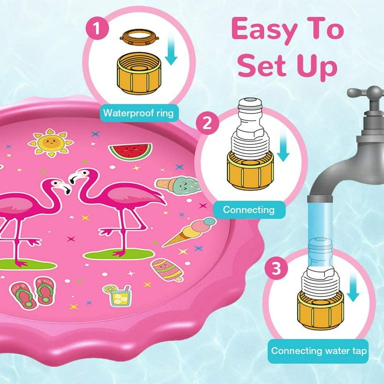 Sprinkler Splash Pad Sprinkler Pool Play Mat Inflatable Summer