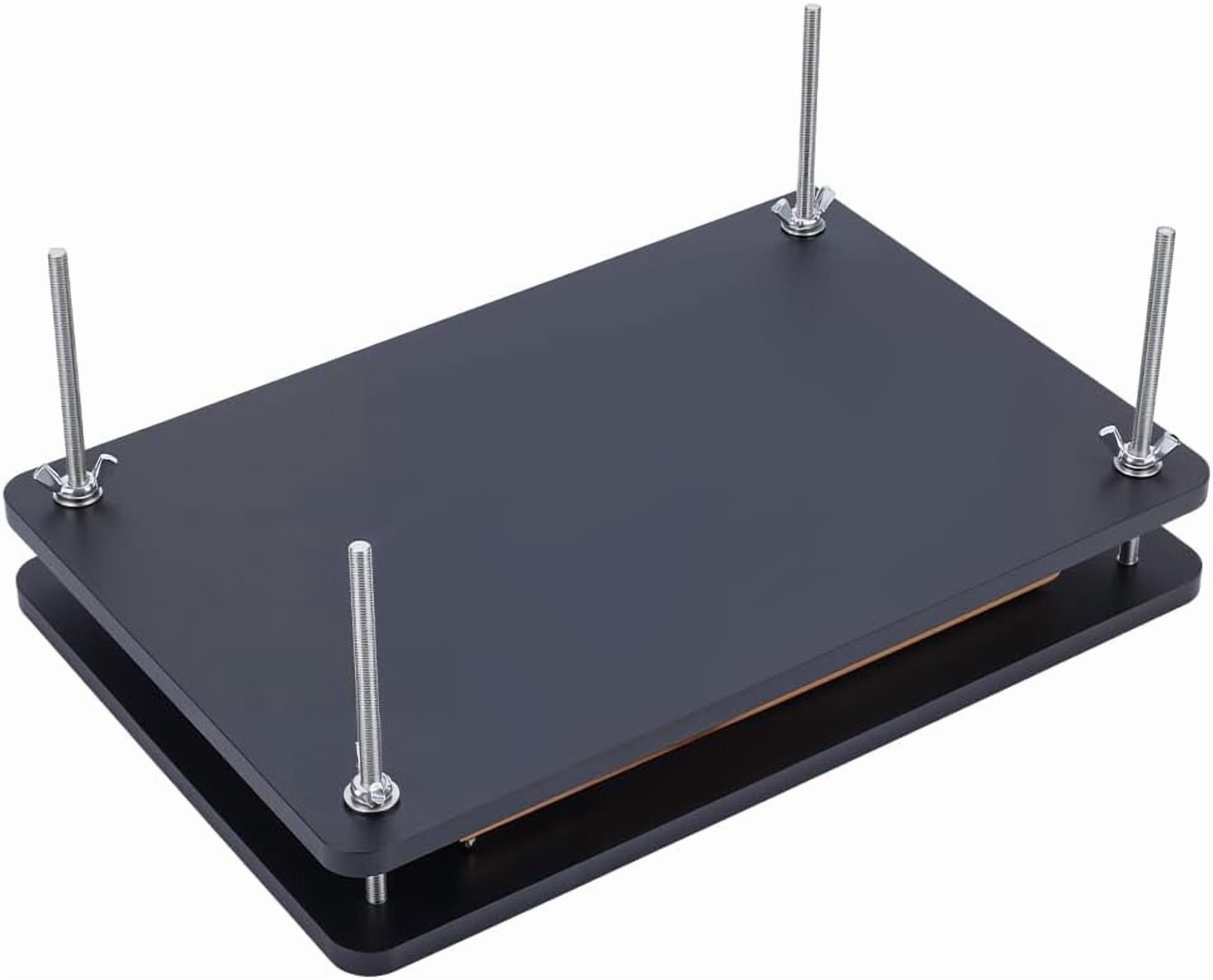 White Rectangle Bamboo Portable Book Press Bookbindings Tool Wooden Book Press Bookbinding Papers Presses for Bookbinding Supplies