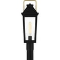 thumbnail image 3 of BUK9007MBK Quoizel Lighting Buckley - 1 Light Outdoor Post Lantern In Traditional Style-22.5 Inches Tall and 7.5 Inches Wide, 3 of 5