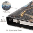 thumbnail image 3 of FORMRS 3 Ring Photo Album 4"x6" Self Adhesive Large Capacity PU Leather Cover, Swirling Starry Sky, 3 of 8