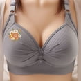 thumbnail image 2 of Women's Printed Plus Size Daily Bra Underwear Without Underwire, 2 of 8