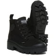 thumbnail image 5 of Palladium Pallabase Twill Women's Black Lace Up Canvas Ankle Boot With Side Zip Size 8, 5 of 6