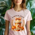 thumbnail image 5 of Pumpkin Spice Coffee Club T-Shirt | Fall Latte Lovers Graphic Tee for Women, Gold, Size 2XL, 5 of 6