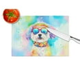 thumbnail image 4 of Bichon Frise Hippie Dawg Glass Cutting Board Large 12 in x 15 in, 4 of 5