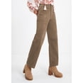 thumbnail image 3 of DOKOTOO Elastic Waist High-Waisted Corduroy Pants Women - Fall Winter Casual Vintage Flattering Straight Leg Pants, 3 of 7