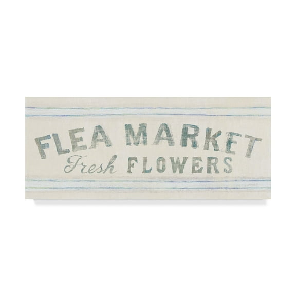Trademark Fine Art Typography Canvas Art ' Floursack Florals Xii Crop ' by Danhui Nai