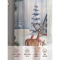 thumbnail image 6 of Christmas Snowfields Sheer Curtains 72 Inch Length 2 Panels Set, Winter Elk Cardinal Xmas Tree Branch Voile Window Treatment Curtains Sheers Drapes for Bedroom/Living Room/Kitchen 52"x72"x2, 6 of 7