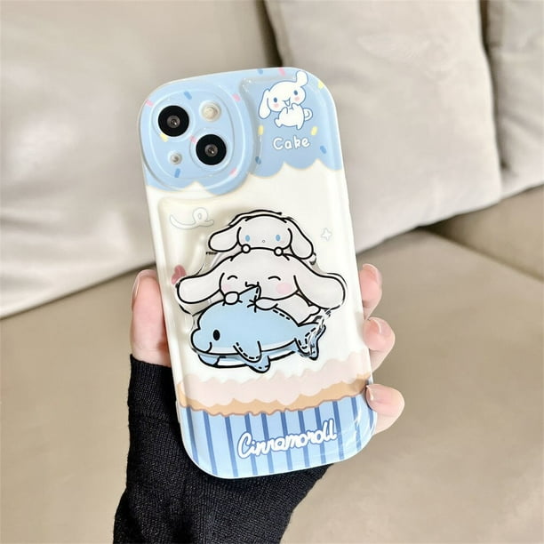 Funda Sanrio Cinnamoroll para Iphone, 11, 12, 13, 14, Promax X, Xs, Xsmax, Xr, con dibujos animados, para Iphone 6, 7, 8 Plus, 6s Fivean unisex