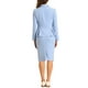 thumbnail image 3 of Conjunto de falda de 2 piezas para mujer INSPIRE CHIC, blazer peplum, falda lápiz de cintura alta, atuendo de trabajo, talla L, azul claro, 3 of 6