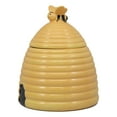 thumbnail image 2 of Rustic Wildlife Busy Honey Bumblebee Bee Hive Beehive Ceramic Cookie Jar 8"Tall, 2 of 6