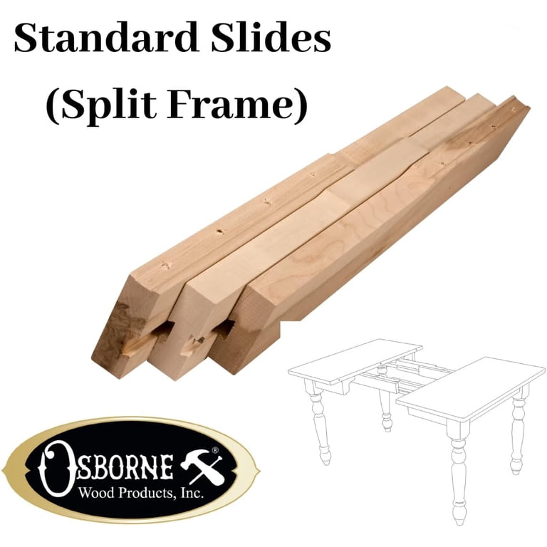 Wooden Table Slides Osborne 26" Table Slide Set For 4-Leg Tables ...