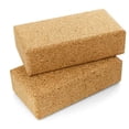 thumbnail image 2 of Cork Yoga Blocks Set of 2 - Non-Slip, Easy Grip, Supportive Surface, 2 of 4