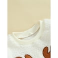 thumbnail image 6 of Wassery Baby Girls Boys Christmas Romper Clothes 6M 12M 18M 24M Toddler Girls Boys Long Sleeve Round Neck Reindeer Embroidery Bodysuit Infant Girls Boys Fall Winter Clothing, 6 of 9