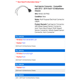 thumbnail image 2 of Fuel Injector Connector - Compatible with 2013 - 2019 Ford F-53 Motorhome Chassis - Replacement, 2 of 2