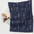 thumbnail image 3 of JUNZAN Waterproof Pet Blanket Dog Blankets, Hockey Players Pattern Printing Super Soft Warm,Urine Proof Washable Pet Blanket, 3 of 5