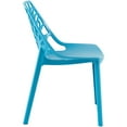 thumbnail image 2 of LeisureMod Modern Cornelia Tree Cut-Out Back Design Dining Chair, Solid Blue Set of 4, 2 of 8