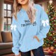 thumbnail image 5 of Camiseta de manga larga con lazo para niños, cuello redondo liso, parte superior lisa, adecuada para niños y niñas, sudadera con capucha para niñas, parte superior de poliéster, 5 of 6