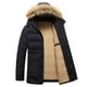 thumbnail image 5 of Puntoco Chaqueta Con Capucha Y Manga Larga Para Hombre, Con Cremallera, Acolchada, De Pelo Liso, Abrigo De Invierno Cálido De Lana Añadida, 5 of 8