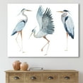 thumbnail image 2 of Portrait Of Heron Birds II 8 in x 12 in Painting Canvas Art Print, by Designart, 2 of 4