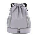 thumbnail image 2 of Drawstring Backpack, Gym Sackpack Waterproof  for Exercise Grey,Jewel Blue,Dark Blue,Black, 2 of 8
