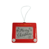 Etch A Sketch Christmas Ornament, 3 inches Tall, Red, Plastic, By Ruz