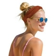 thumbnail image 4 of Aocisk Serre-Tête Léger à Côtes, Bandeau de Sport Extensible pour le Yoga et les Activités, Orange, Taille Unique, 4 of 6