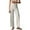 White, variant on WULMLEO Women Stretch Twill Cropped Pants Wide Leg Jeans with Patch Pocket Straight Leg Pants Casual Ankle Jeans Coffee M