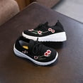 thumbnail image 5 of CYRBOKO Sneakers for Girls, Slip On Embroidered Breathable No-Tie Jogger Shoes Black Size 10-11 T, 5 of 9