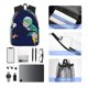 thumbnail image 4 of Disketp Astronaut Dinosaur and Space Mochila Ligera Clásica con Múltiples Bolsillos, Mochila Casual para Hombre y Mujer, Ideal para Escuela, Trabajo y Viajes, 4 of 6