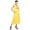 Canary Yellow, variant on Women's Maternity Scoop Neck Tiered Midi Dress
